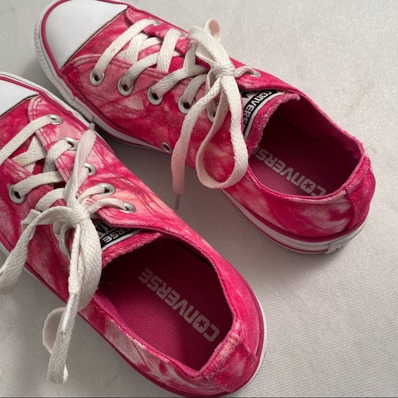 Converse All Star tie dye hot pink low top sneakers - Picture 4 of 5